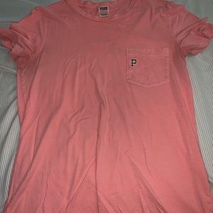 PINK pink shirt with a pocket